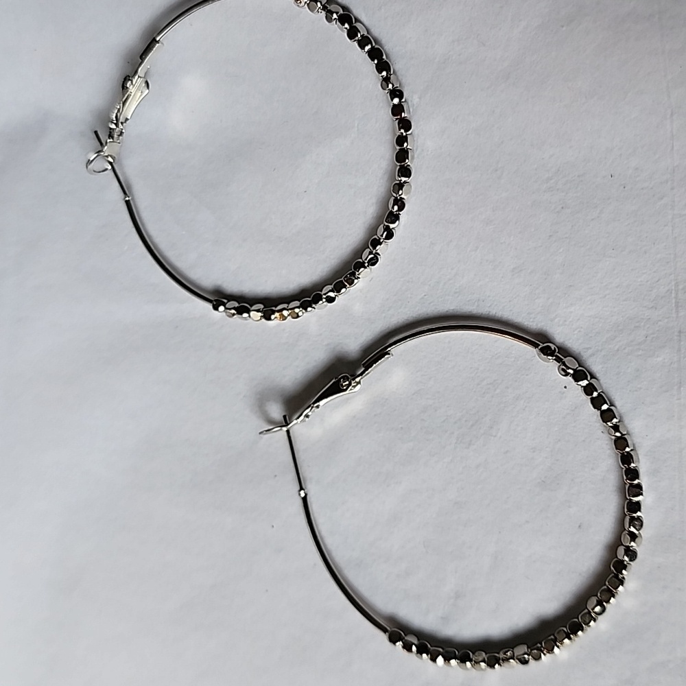 Previously Loved Beaded Hoop Earrings